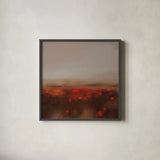 While You Were Blooming by Maggie Sackmann. Shown in a sleek black glass frame for a contemporary gallery look. Available as an archival giclee rolled canvas, fine art paper, or poster print. SKU 103768a.