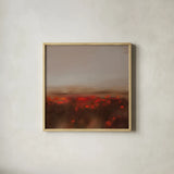 While You Were Blooming by Maggie Sackmann. Shown in a natural wood glass frame for a timeless modern aesthetic. Available as an archival giclee rolled canvas, fine art paper, or poster print. SKU 103768a.