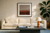 While You Were Blooming by Maggie Sackmann. Displayed in a glass frame with matte in a clean modern living room. Available as an archival giclee rolled canvas, fine art paper, or poster print. SKU 103768a.