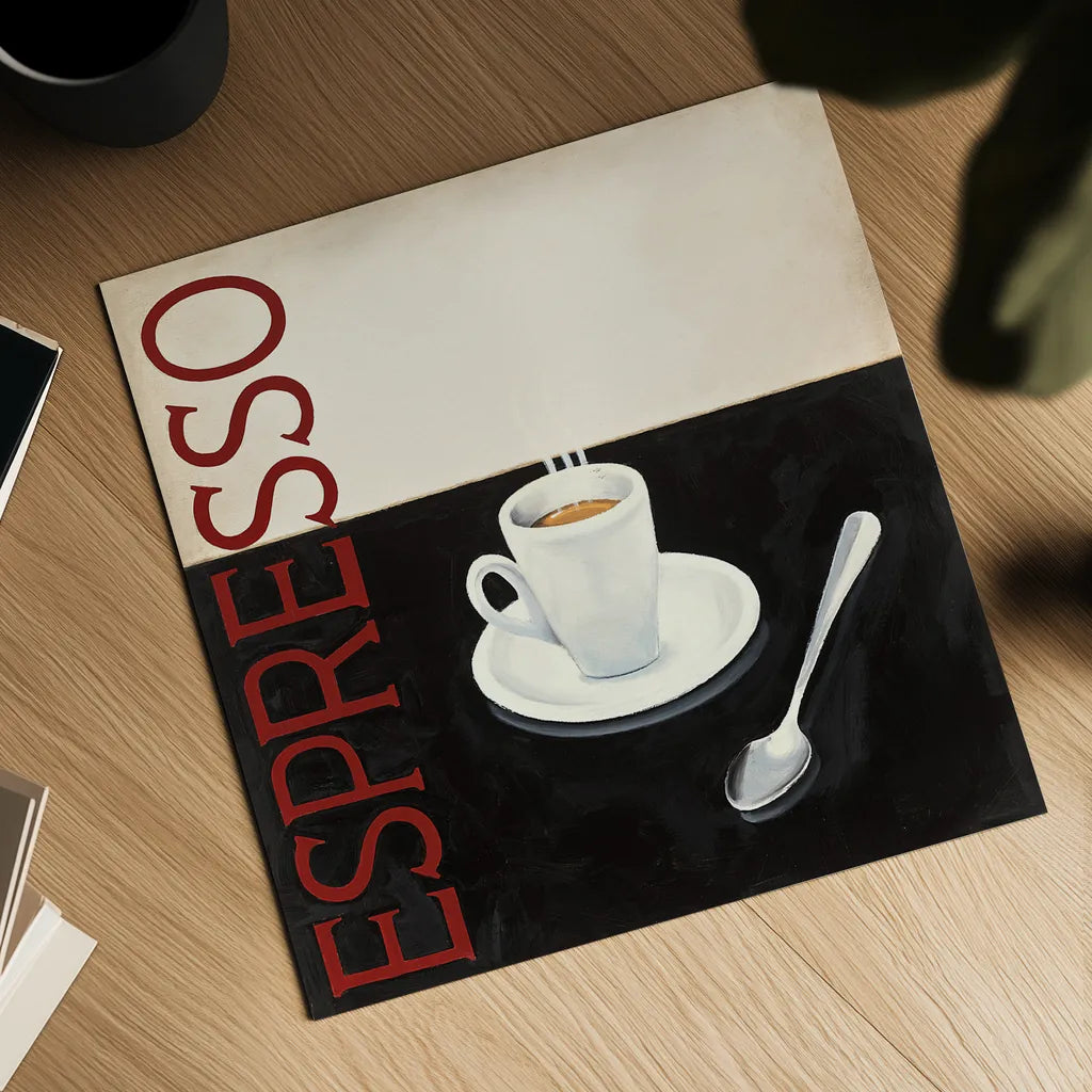 Cafe Moderne IV by Marco Fabiano. Shown as a detailed flat fine art print, highlighting archival giclee quality. Available as an archival giclee rolled canvas, fine art paper, or poster print. SKU 10660a.