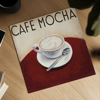 Cafe Moderne V by Marco Fabiano. Shown as a detailed flat fine art print, highlighting archival giclee quality. Available as an archival giclee rolled canvas, fine art paper, or poster print. SKU 16247a.