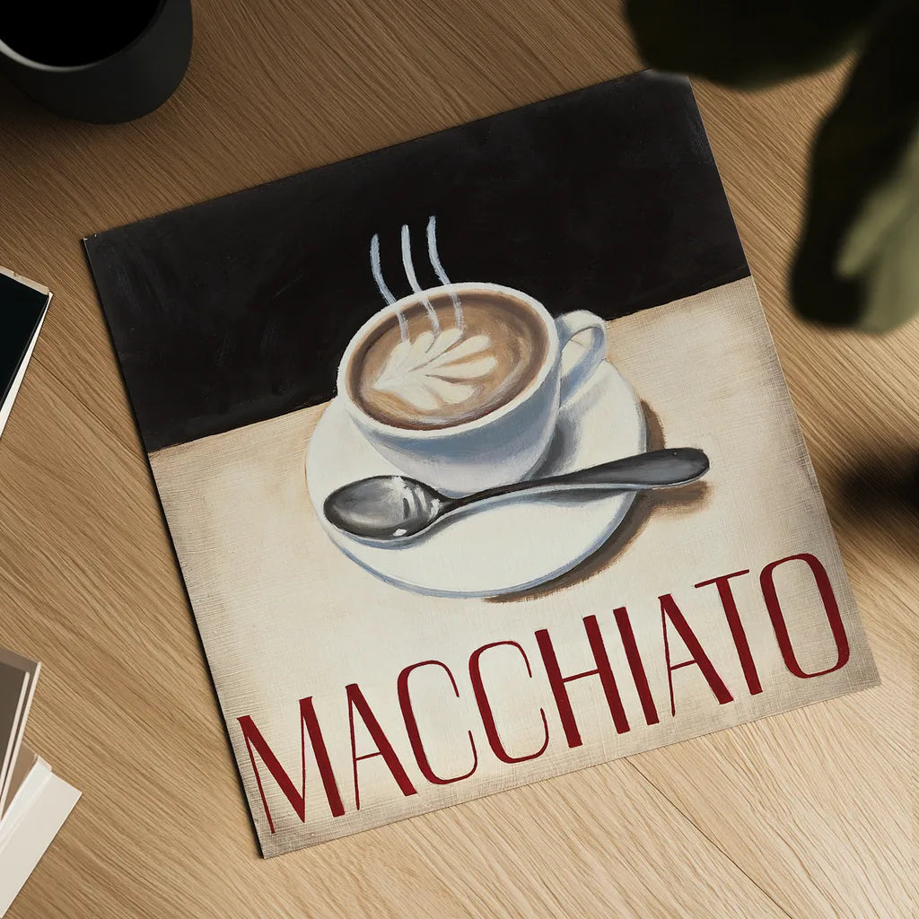 Cafe Moderne VI by Marco Fabiano. Shown as a detailed flat fine art print, highlighting archival giclee quality. Available as an archival giclee rolled canvas, fine art paper, or poster print. SKU 16248a.