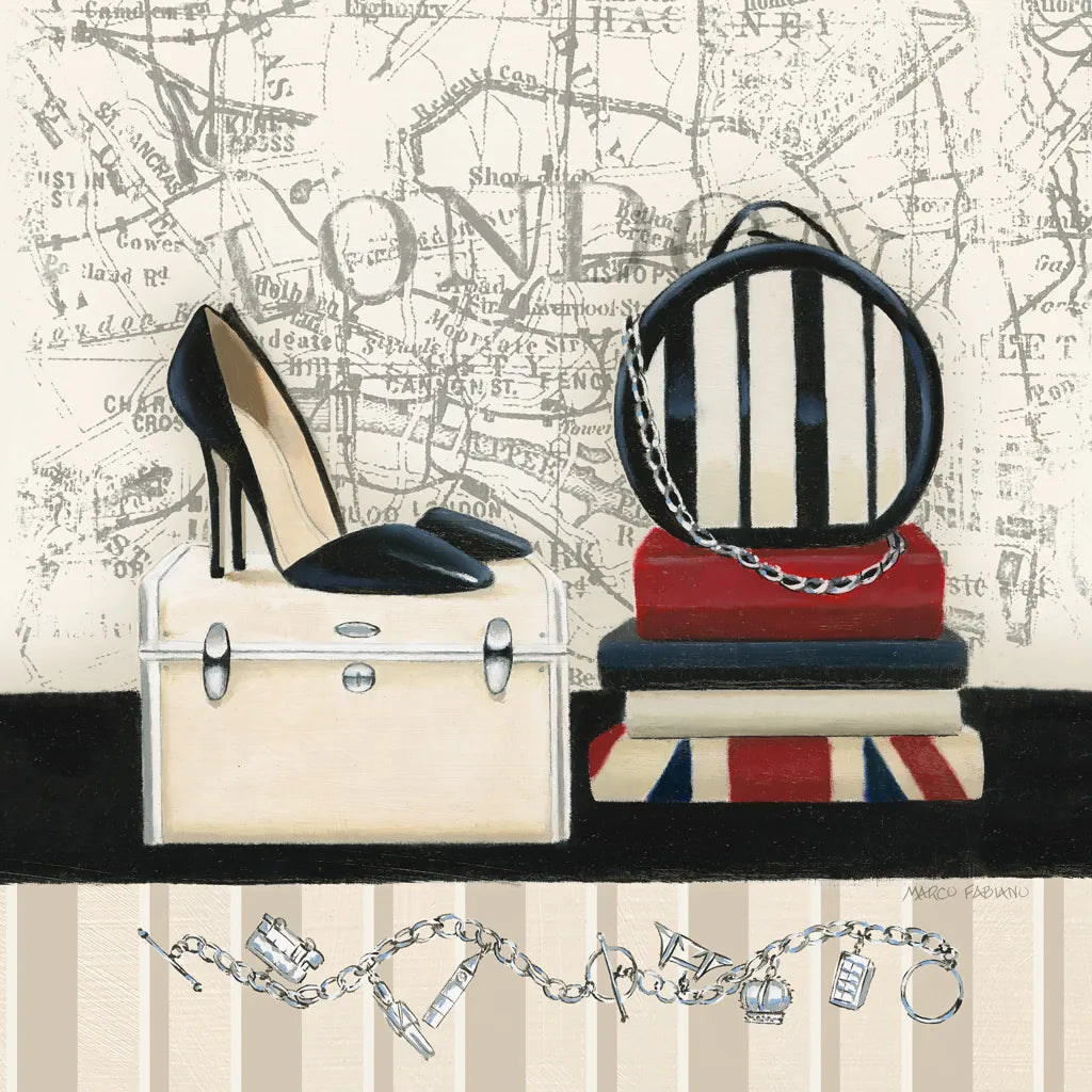 Charming Travel I by Marco Fabiano. SKU 13787a. Archival Giclee Fine art print for wall decor.