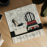 Charming Travel I by Marco Fabiano. Shown as a detailed flat fine art print, highlighting archival giclee quality. Available as an archival giclee rolled canvas, fine art paper, or poster print. SKU 13787a.