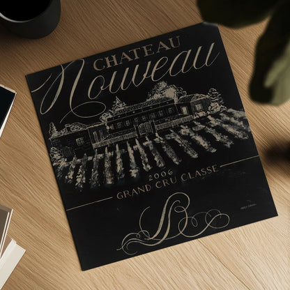 Chateau Nouveau Elements I by Marco Fabiano. Shown as a detailed flat fine art print, highlighting archival giclee quality. Available as an archival giclee rolled canvas, fine art paper, or poster print. SKU 32755a.
