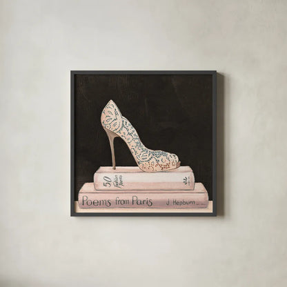 City Style Square I on Black no Words by Marco Fabiano. Shown in a sleek black glass frame for a contemporary gallery look. Available as an archival giclee rolled canvas, fine art paper, or poster print. SKU 32626a.