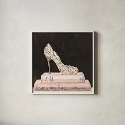 City Style Square I on Black no Words by Marco Fabiano. Shown in a crisp white glass frame for a clean and minimalist style. Available as an archival giclee rolled canvas, fine art paper, or poster print. SKU 32626a.