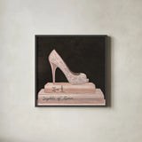 City Style Square III on Black no Words by Marco Fabiano. Shown in a sleek black glass frame for a contemporary gallery look. Available as an archival giclee rolled canvas, fine art paper, or poster print. SKU 32628a.