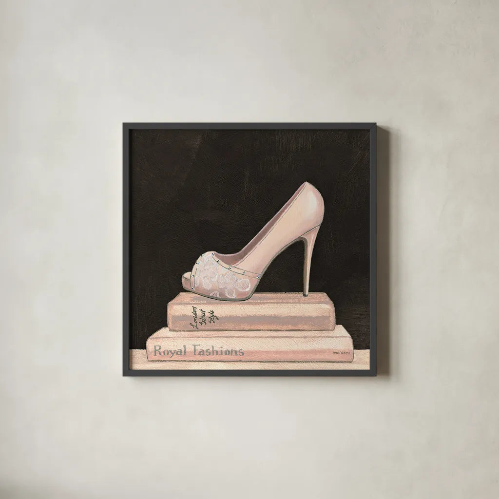 City Style Square IV on Black no Words by Marco Fabiano. Shown in a sleek black glass frame for a contemporary gallery look. Available as an archival giclee rolled canvas, fine art paper, or poster print. SKU 32629a.