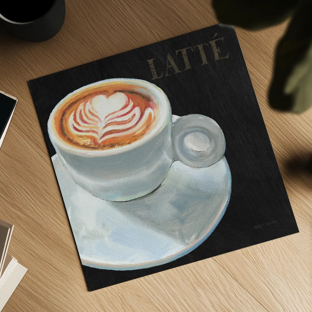 Dark Roast II by Marco Fabiano. Shown as a detailed flat fine art print, highlighting archival giclee quality. Available as an archival giclee rolled canvas, fine art paper, or poster print. SKU 16926a.