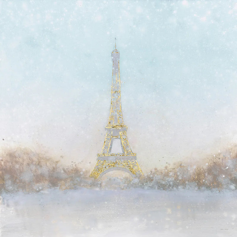 Eiffel Romance no Couple Turquoise by Marco Fabiano. SKU 23540a. Archival Giclee Fine art print for wall decor.