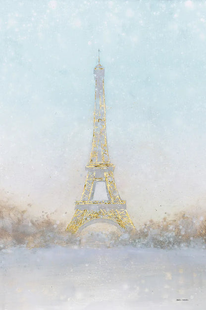 Eiffel Romance no Couple Turquoise Crop by Marco Fabiano. SKU 23540h. Archival Giclee Fine art print for wall decor.