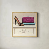 Fashion Avenue I by Marco Fabiano. Shown in a natural wood glass frame for a timeless modern aesthetic. Available as an archival giclee rolled canvas, fine art paper, or poster print. SKU 12368a.