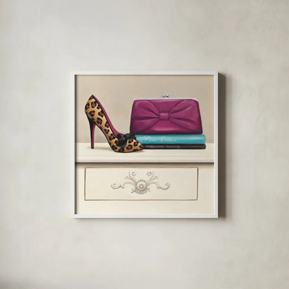 Fashion Avenue I by Marco Fabiano. Shown in a crisp white glass frame for a clean and minimalist style. Available as an archival giclee rolled canvas, fine art paper, or poster print. SKU 12368a.