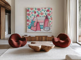 Fearless Fashion I by Marco Fabiano. Shown as extra-large giant wall art in a modern living room. Available as an archival giclee rolled canvas, fine art paper, or poster print. SKU 34362a.