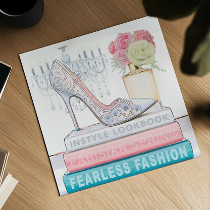 Fearless Fashion IV by Marco Fabiano. Shown as a detailed flat fine art print, highlighting archival giclee quality. Available as an archival giclee rolled canvas, fine art paper, or poster print. SKU 34365a.
