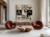 Fifth Avenue - Square by Marco Fabiano. Shown as extra-large giant wall art in a modern living room. Available as an archival giclee rolled canvas, fine art paper, or poster print. SKU 10630a.