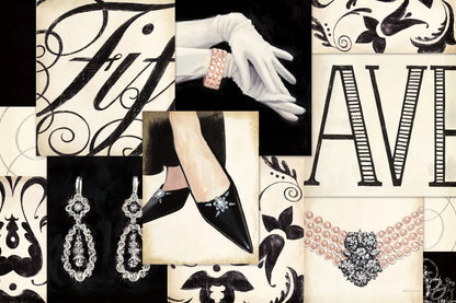 Fifth Avenue Collage by Marco Fabiano. SKU 10630i. Archival Giclee Fine art print for wall decor.