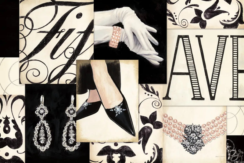 Fifth Avenue Collage by Marco Fabiano. SKU 10630i. Archival Giclee Fine art print for wall decor.