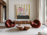 Forever Fashion I by Marco Fabiano. Shown as extra-large giant wall art in a modern living room. Available as an archival giclee rolled canvas, fine art paper, or poster print. SKU 28778a.