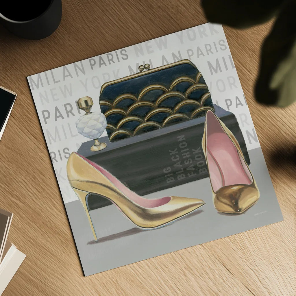 Forever Fashion IV by Marco Fabiano. Shown as a detailed flat fine art print, highlighting archival giclee quality. Available as an archival giclee rolled canvas, fine art paper, or poster print. SKU 28781a.