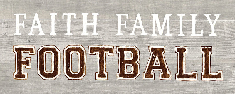 Game Day III Faith Family Football by Marco Fabiano