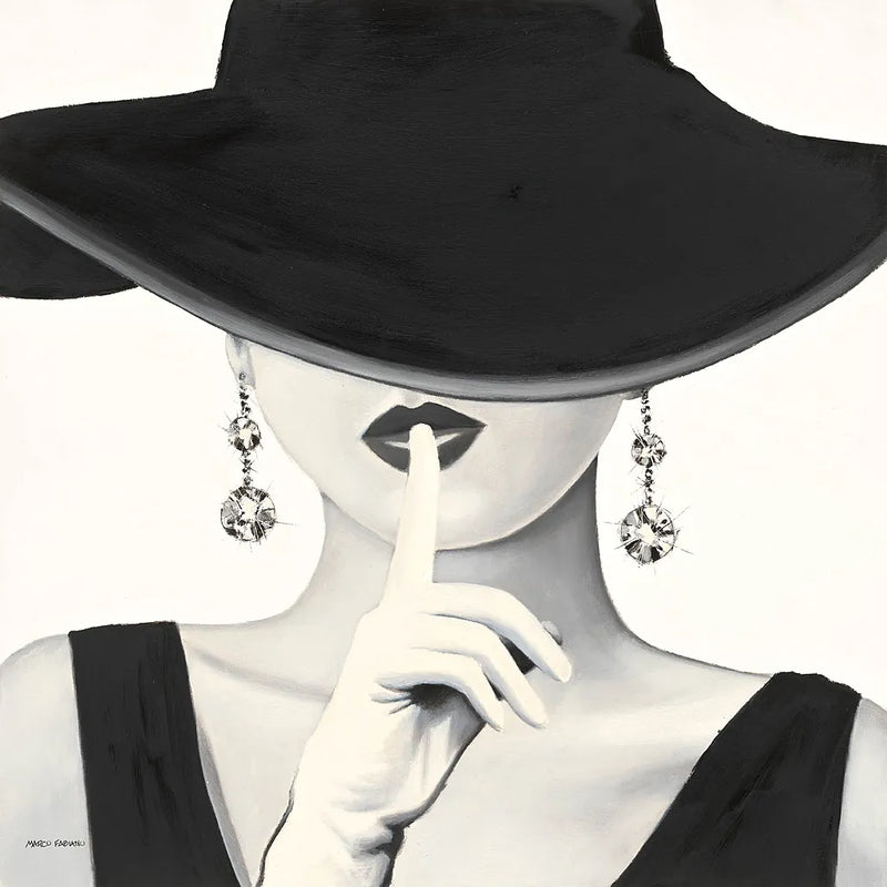 Haute Chapeau I by Marco Fabiano. SKU 15641a. Archival Giclee Fine art print for wall decor.