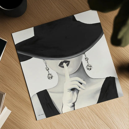 Haute Chapeau I by Marco Fabiano. Shown as a detailed flat fine art print, highlighting archival giclee quality. Available as an archival giclee rolled canvas, fine art paper, or poster print. SKU 15641a.