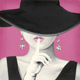 Haute Chapeau I PInk by Marco Fabiano. SKU 82828a. Archival Giclee Fine art print for wall decor.