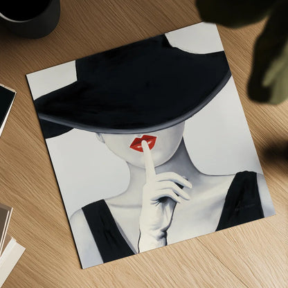 Haute Chapeau Silver by Marco Fabiano. Shown as a detailed flat fine art print, highlighting archival giclee quality. Available as an archival giclee rolled canvas, fine art paper, or poster print. SKU 96956a.