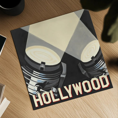 Hollywood by Marco Fabiano. Shown as a detailed flat fine art print, highlighting archival giclee quality. Available as an archival giclee rolled canvas, fine art paper, or poster print. SKU 12600a.