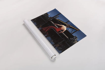 Lady in Red by Marco Fabiano. shown as a rolled paper print. Available as archival giclee rolled canvas, fine art paper, or poster print. SKU 12689i.