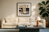 Madison Avenue - Square by Marco Fabiano. Displayed in a glass frame with matte in a clean modern living room. Available as an archival giclee rolled canvas, fine art paper, or poster print. SKU 10599a.