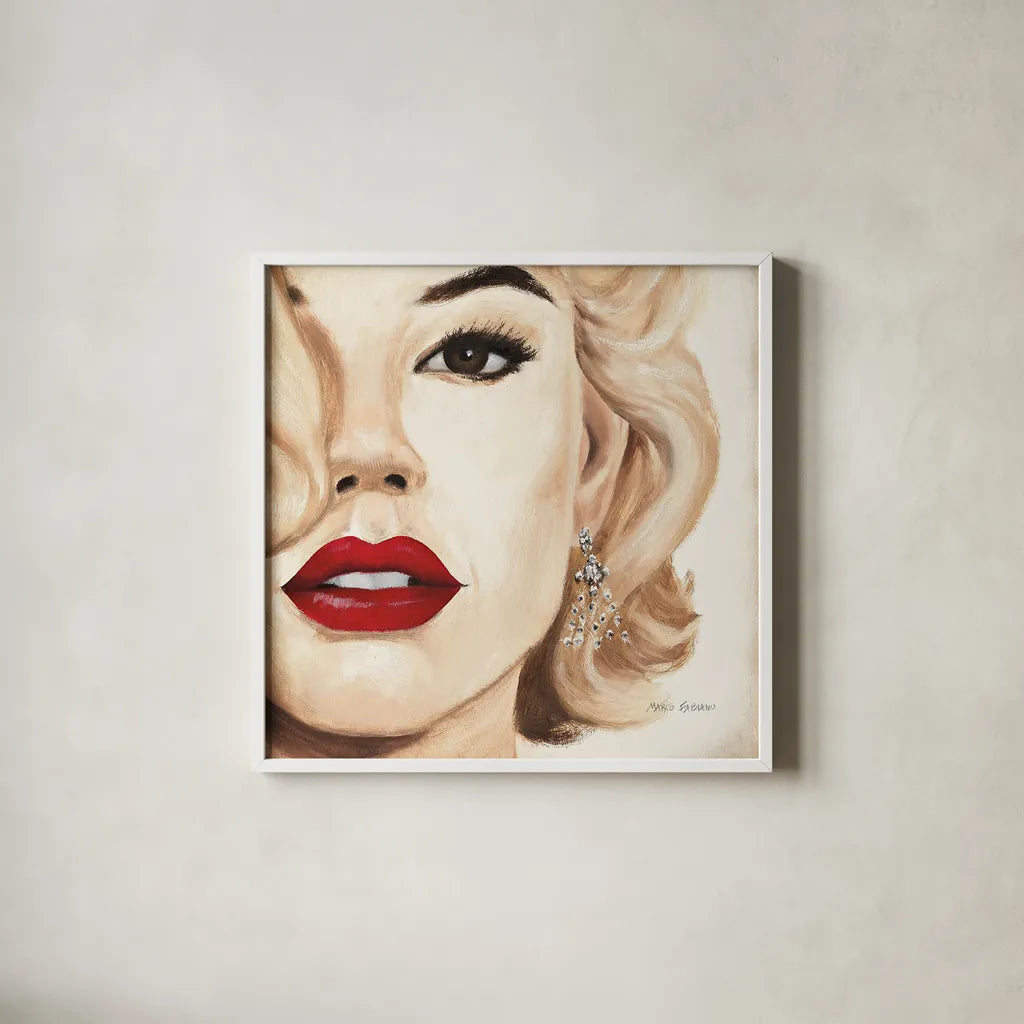 Madison Avenue Square V by Marco Fabiano. Shown in a crisp white glass frame for a clean and minimalist style. Available as an archival giclee rolled canvas, fine art paper, or poster print. SKU 12706a.