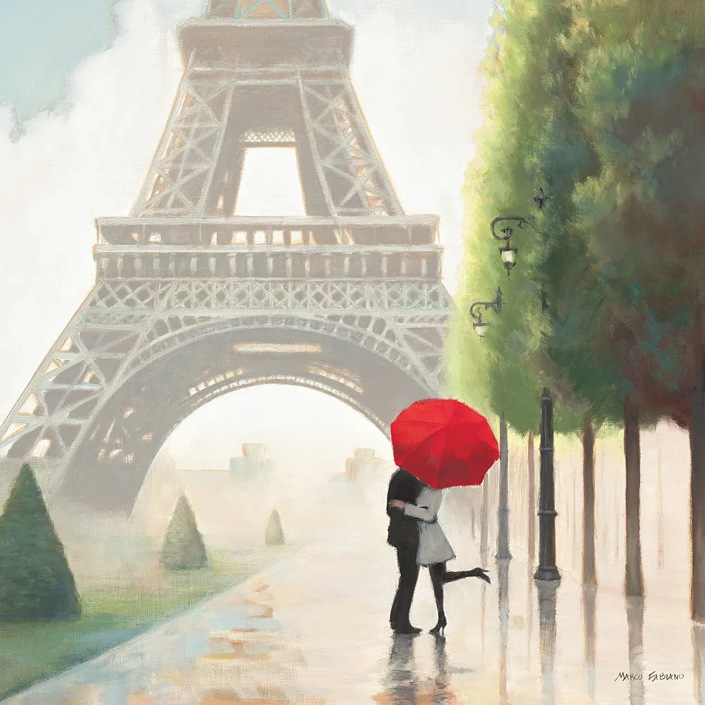 Paris Romance II by Marco Fabiano. SKU 13260a. Archival Giclee Fine art print for wall decor.