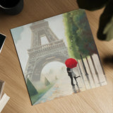 Paris Romance II by Marco Fabiano. Shown as a detailed flat fine art print, highlighting archival giclee quality. Available as an archival giclee rolled canvas, fine art paper, or poster print. SKU 13260a.