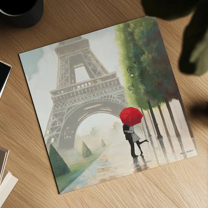 Paris Romance II by Marco Fabiano. Shown as a detailed flat fine art print, highlighting archival giclee quality. Available as an archival giclee rolled canvas, fine art paper, or poster print. SKU 13260a.