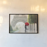Paris Romance II Crop by Marco Fabiano. shown as a paper print in a black flame. Available as a archival giclee rolled canvas, fine art paper, or poster print. SKU 13260i.
