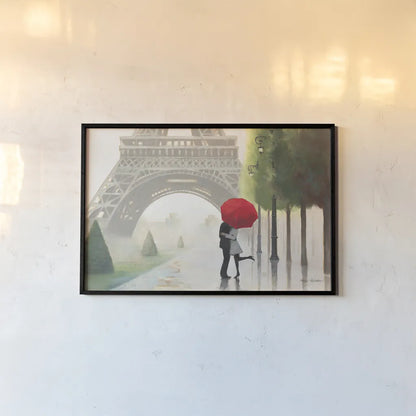 Paris Romance II Crop by Marco Fabiano. shown as a paper print in a black flame. Available as a archival giclee rolled canvas, fine art paper, or poster print. SKU 13260i.