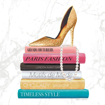 Paris Style II Marble Sq by Marco Fabiano. SKU 69129a. Archival Giclee Fine art print for wall decor.