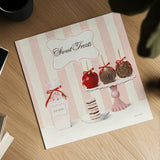 Parlour Shoppe Sweet Treats Square by Marco Fabiano. Shown as a detailed flat fine art print, highlighting archival giclee quality. Available as an archival giclee rolled canvas, fine art paper, or poster print. SKU 32651a.