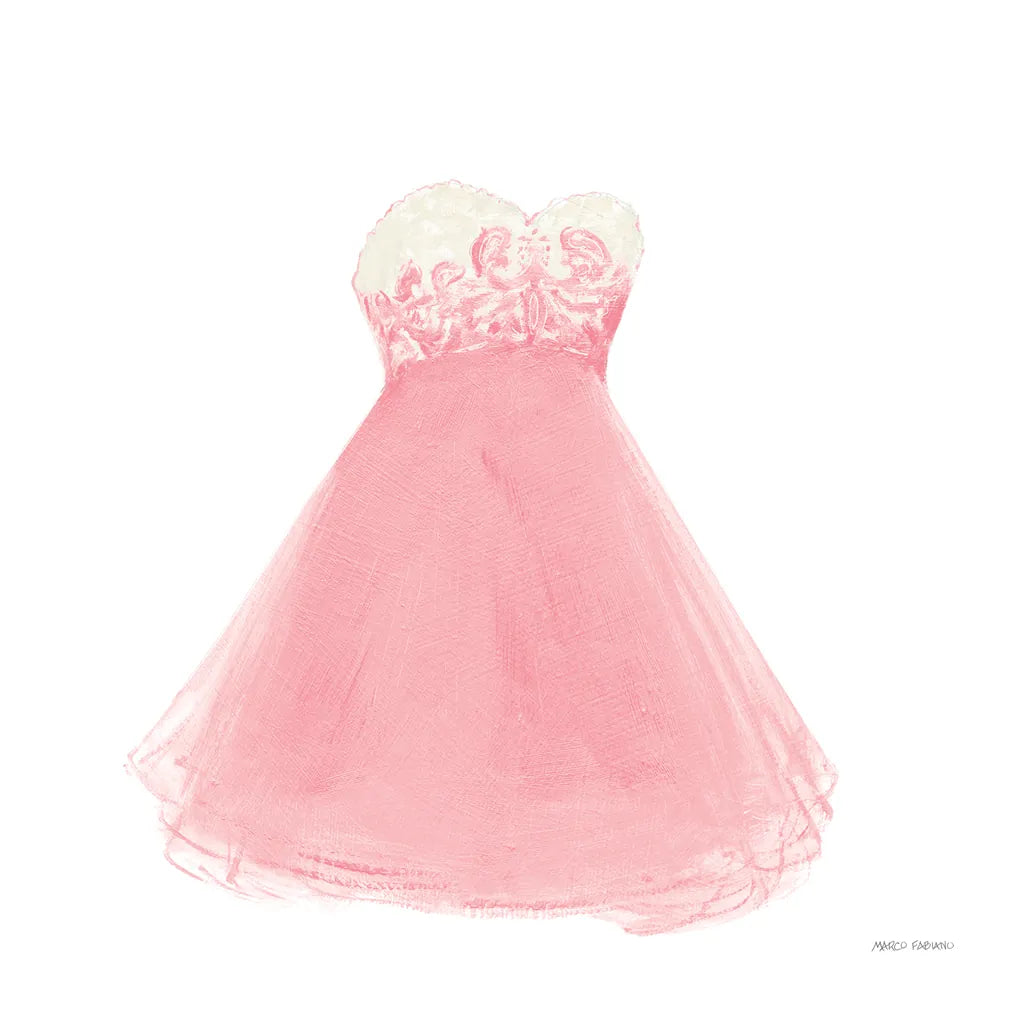 Pink Dress Fitting by Marco Fabiano. SKU 63199a. Archival Giclee Fine art print for wall decor.
