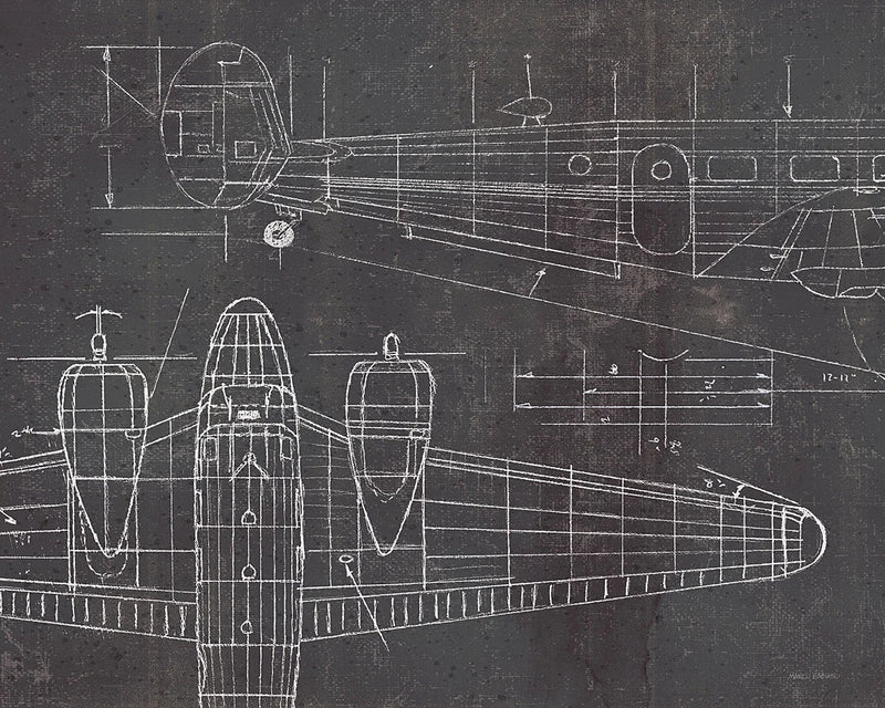 Plane Blueprint II v2 by Marco Fabiano