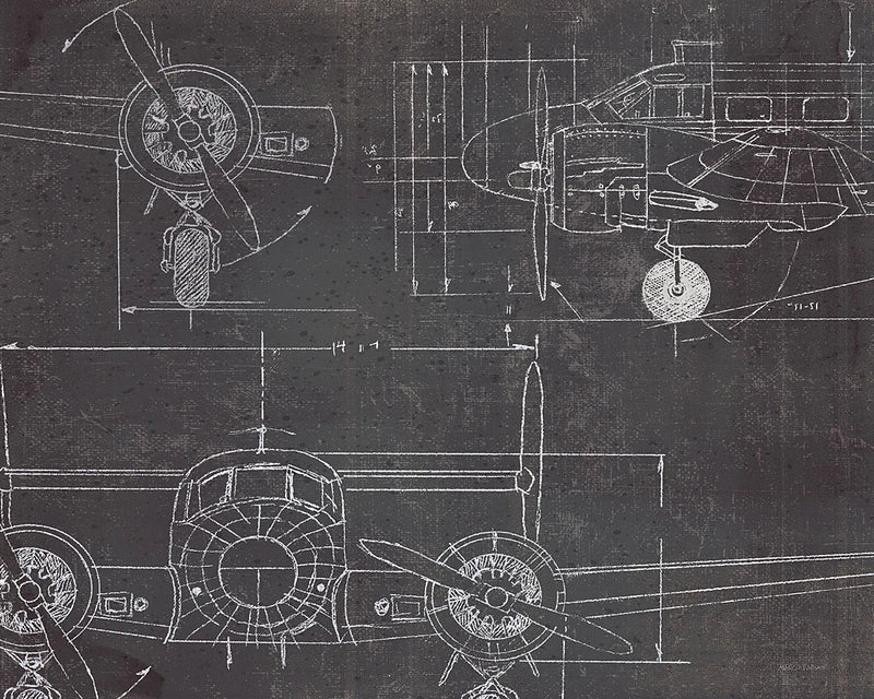 Plane Blueprint III v2 by Marco Fabiano