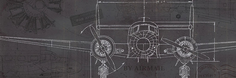 Plane Blueprint IV by Marco Fabiano