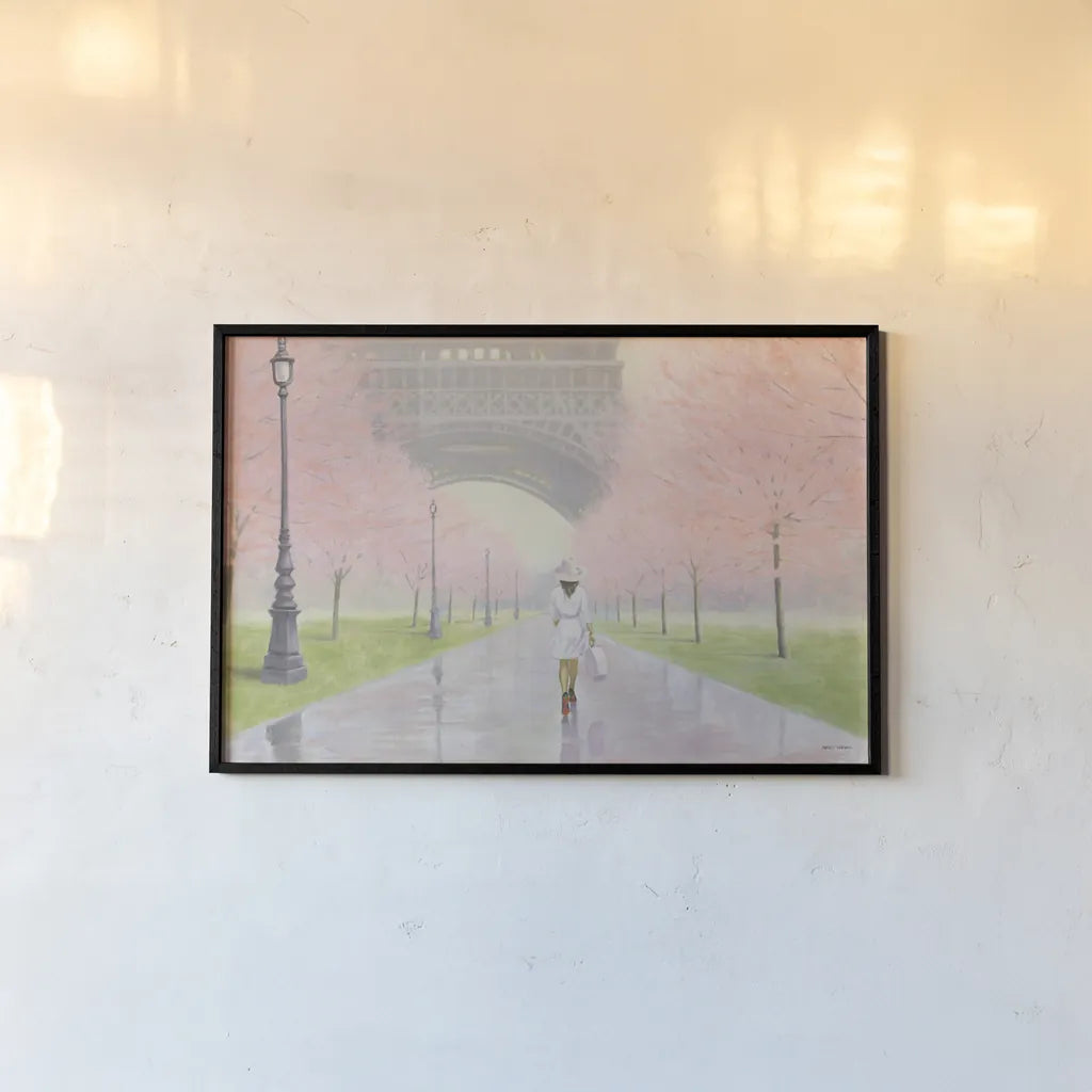 Printemps a Paris I by Marco Fabiano. shown as a paper print in a black flame. Available as a archival giclee rolled canvas, fine art paper, or poster print. SKU 56478i.