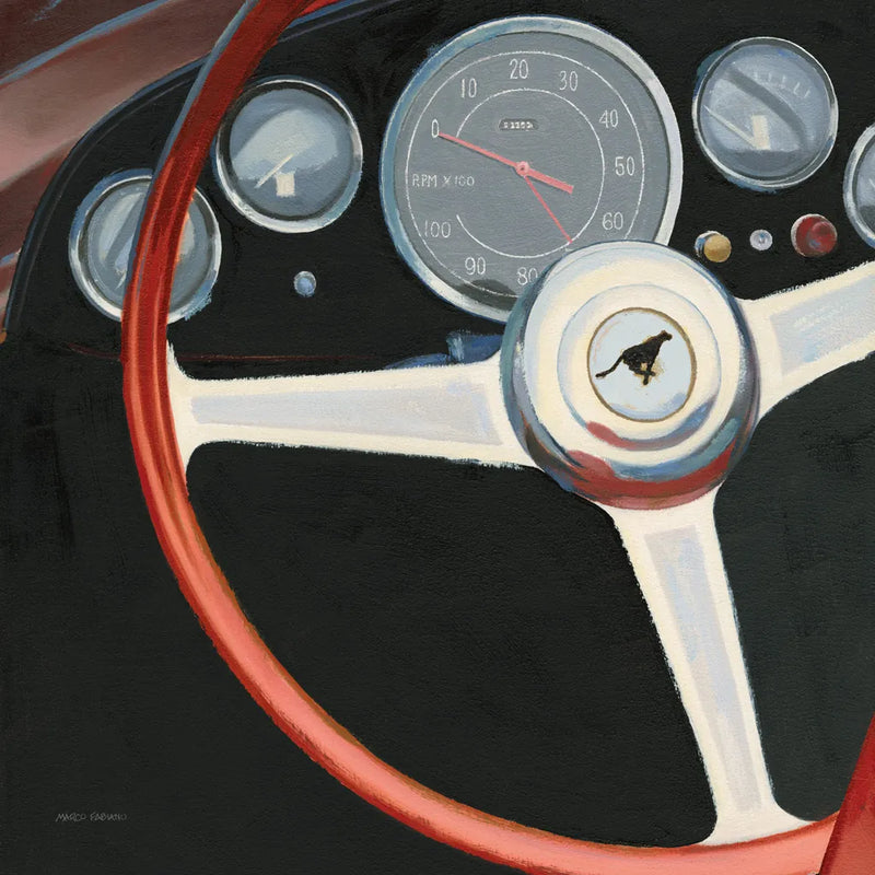 RPM I No Words Red by Marco Fabiano. SKU 53148a. Archival Giclee Fine art print for wall decor.