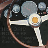 RPM I Route 66 Words by Marco Fabiano. SKU 32940a. Archival Giclee Fine art print for wall decor.