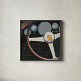 RPM I Route 66 Words by Marco Fabiano. Shown in a sleek black glass frame for a contemporary gallery look. Available as an archival giclee rolled canvas, fine art paper, or poster print. SKU 32940a.
