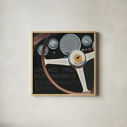 RPM I with Words by Marco Fabiano. Shown in a natural wood glass frame for a timeless modern aesthetic. Available as an archival giclee rolled canvas, fine art paper, or poster print. SKU 16423a.